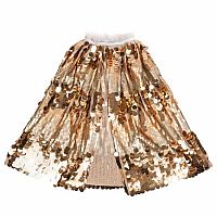 5th Avenue Pailette Cape - Gold