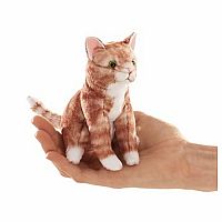 Mini Orange Tabby Cat Puppet