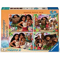 Moana 2 - Four 100 Piece Puzzle Pack