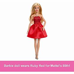 Barbie Mattel 80th Anniversary Doll Red