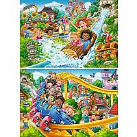 Amusement Park Fun 2 24 Piece Puzzles