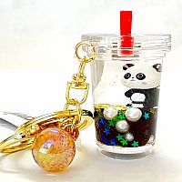 Zoo Animal Boba Floaty Keycharm