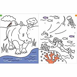 Animals Dot-to-Dot Coloring Book