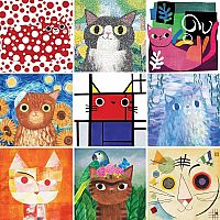 Artsy Cats 500 Piece Puzzle