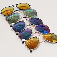 Kids Tinted Aviator Sunglasses