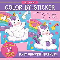 My First Color-by-Sticker Book - Baby Unicorn Sparkles