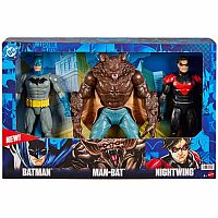 DC Batman & Nightwing vs Man-Bat 12" Figures