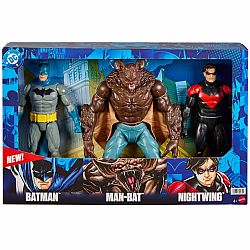 DC Batman & Nightwing vs Man-Bat 12" Figures