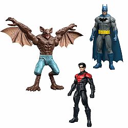 DC Batman & Nightwing vs Man-Bat 12" Figures