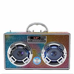 Retro Swirl Bling Boombox