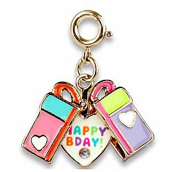 Gold Surprise Inside Birthday Gift Charm