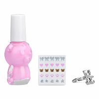 Beary Cute Nail Polish, Stickers & Ring Set