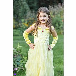 Velvety Soft Yellow Princess Gown - Size 3-4