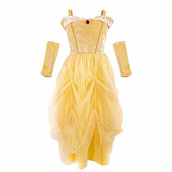 Velvety Soft Yellow Princess Gown - Size 7/8