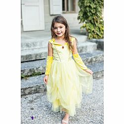 Velvety Soft Yellow Princess Gown - Size 7/8