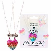 Best Friends Heart Tear & Share Necklace