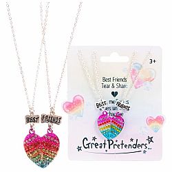 Best Friends Heart Tear & Share Necklace