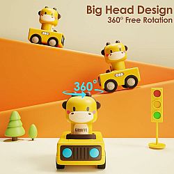 Press & Go Big Head Racing Cars