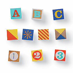 ABC/123 Wooden Block Set