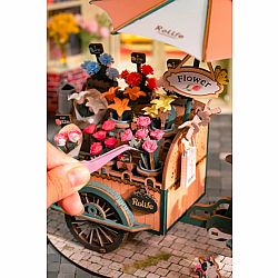 DIY Miniatures 3D Wooden Puzzle - Blossom Cart