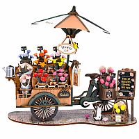 DIY Miniatures 3D Wooden Puzzle - Blossom Cart