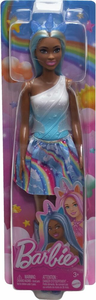 Barbie Unicorn Doll Blue - Lucky Duck Toys