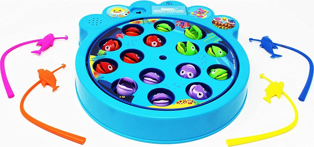 Pinkfong Baby Shark Let'S Go Hunt Fishing Game - Plays The Baby Shark Song  - Lucky Duck Toys