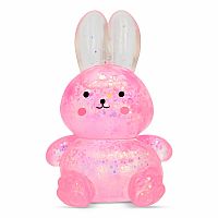 Pink Sparkle Bunny Squeeze Toy