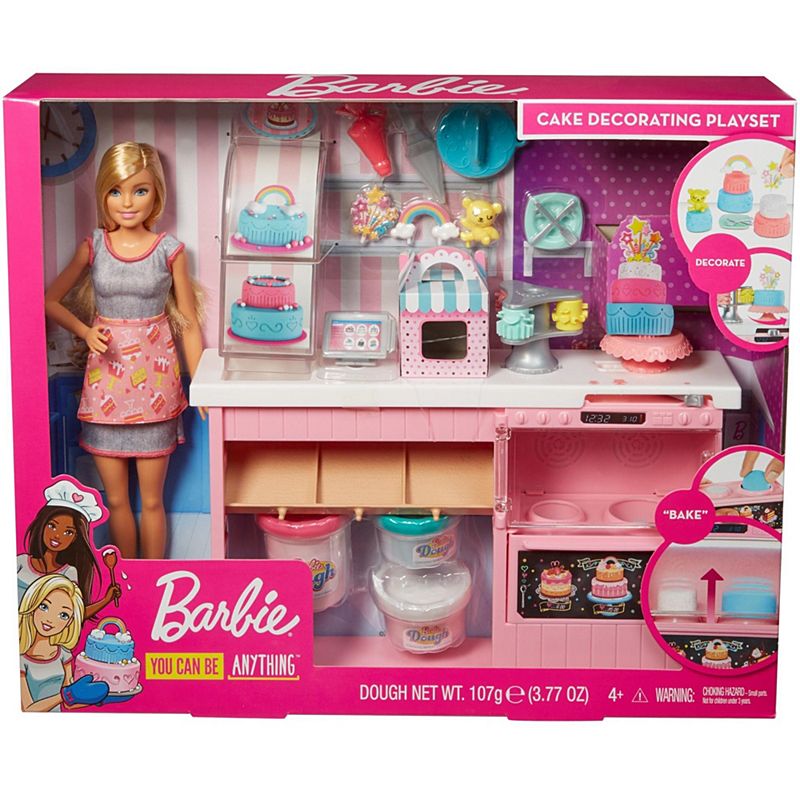 Anni Barbie GFP59 Cake Design Set per decorare la torta Bambola Inclusa 4 