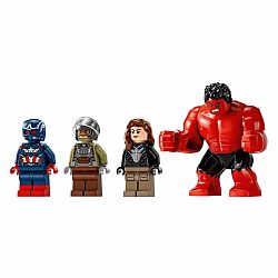 Lego Captain America vs. Red Hulk Battle