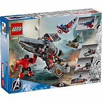 Lego Captain America vs. Red Hulk Battle