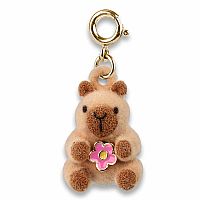 Gold Furry Capybara Charm