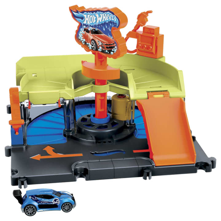 Hot Wheels Downtown Express Car Wash Lucky Duck Toys
