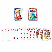 Cat and Dog Playing Cards