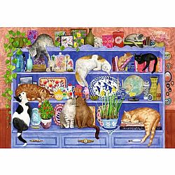 Cats on the Shelf (200 Piece XL Puzzle)