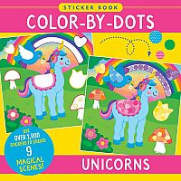 Color-By-Dots Sticker Book - Unicorns