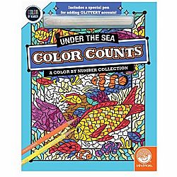 Color by Number: Color Counts: Glitter Under the Sea