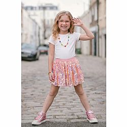 Center Stage Skirt Hot Pink
