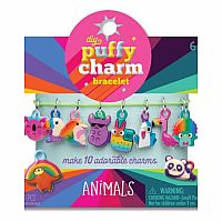 DIY Puffy Charm Bracelet - Animals
