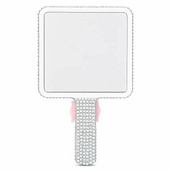 Charming Rhinestone Hand Mirror