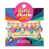 DIY Puffy Charm Bracelet - Rainbows