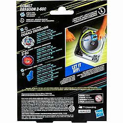Beyblade X: Cobalt Dragoon 2-60C Deluxe Left-Spin String Launcher