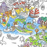 Giant Coloring Poster Atlas