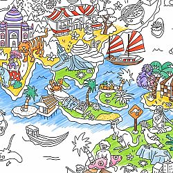 Giant Coloring Poster Atlas