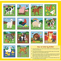My First Color-By-Sticker Book - Farm Animals