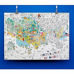 Giant Coloring Poster USA