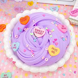 Conversation Heart Fluff Slime