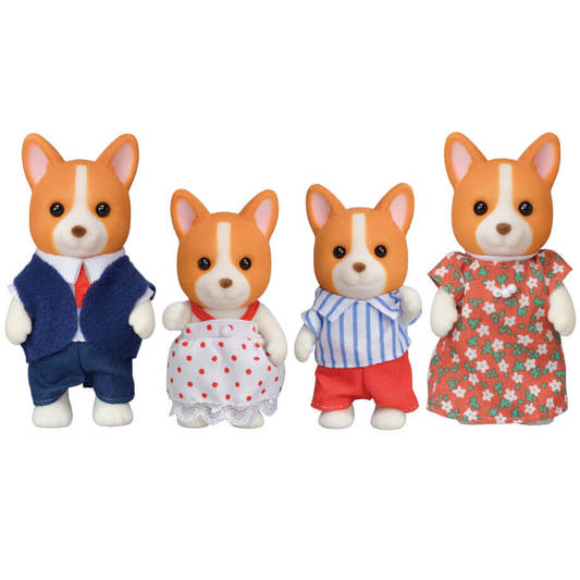 SYLVANIAN FAMILIES CORGI FAMILY LIMITED EDITIONS CALICO CRITTERS 