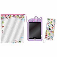 LCD Critter Drawing Pad w/ Vinyl Stickers
