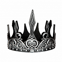 Medieval Crown Silver Black